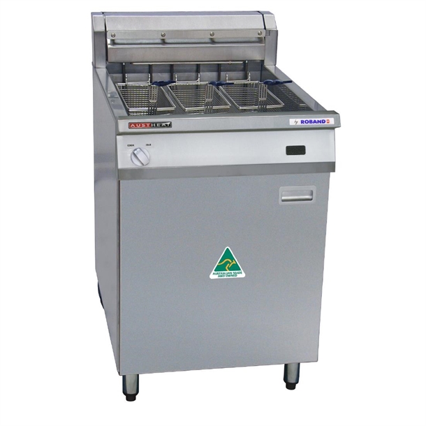 Austheat AF813 Freestanding Electric Fryer Single Pan Three Baskets 43Ltr