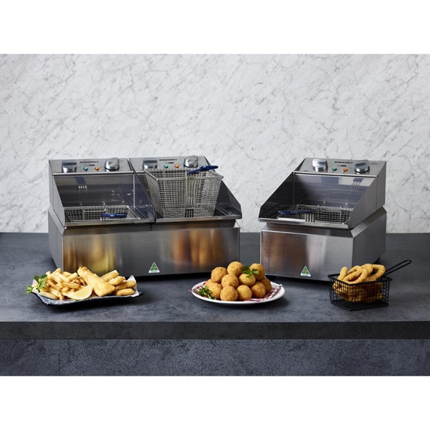 Roband Frypod FR15 Single Pan 5Ltr Tank 6.5kg Chips/Hour Fryer