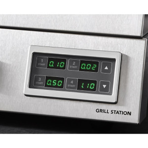 Roband 6 Slice Grill Station Smooth Plate with Electronic Timer GSA610SE