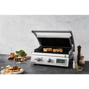 Roband 8 Slice Grill Station Smooth Plate with Electronic Timer 15Amp GSA815SE