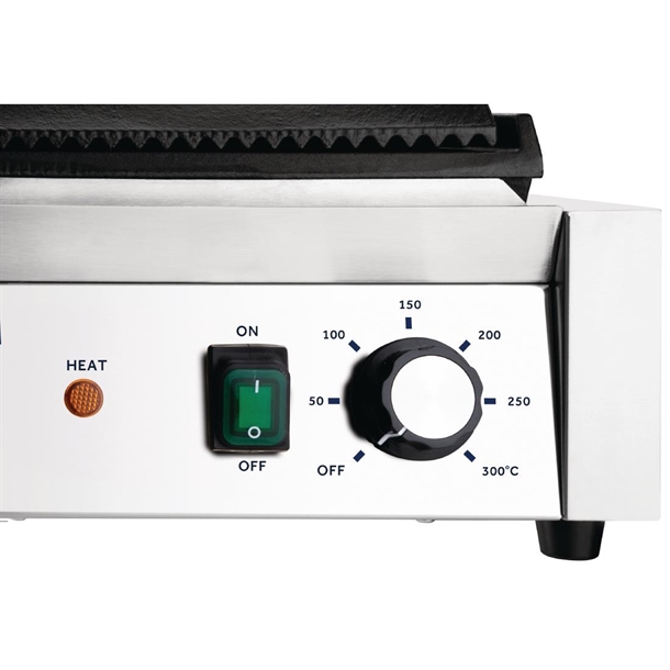 Nisbets Essentials Contact Grill Ribbed Top