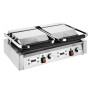 Apuro Double Contact Grill Flat Base Ribbed Top Plate