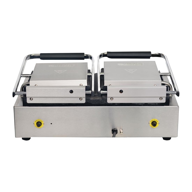 Apuro Double Contact Grill Ribbed Top Plates with Timer