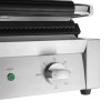 Apuro Bistro Large Ribbed Contact Grill