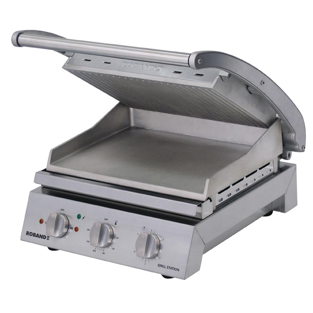Roband Grill Station Ribbed Plate 6 slice GSA610R