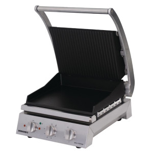 Roband 6 Slice Grill Station 2200w Ribbed Top & Smooth Bottom Non-Stick GSA610RT