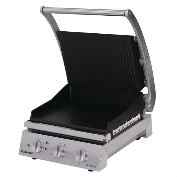 Roband 6 Slice Grill Station 2200w Ribbed Top & Smooth Bottom Non-Stick GSA610RT Roband 6 Slice Grill Station 2200w Ribbed Top & Smooth Bottom Non-Stick GSA610RT