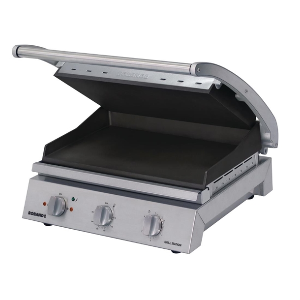 Roband 8 Slice Grill Station 2990w Ribbed Top & Smooth Bottom Non-Stick GSA815RT Roband 8 Slice Grill Station 2990w Ribbed Top & Smooth Bottom Non-Stick GSA815RT