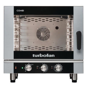 Turbofan Full Size 5 Tray Manual Electric Combi Oven EC40M5