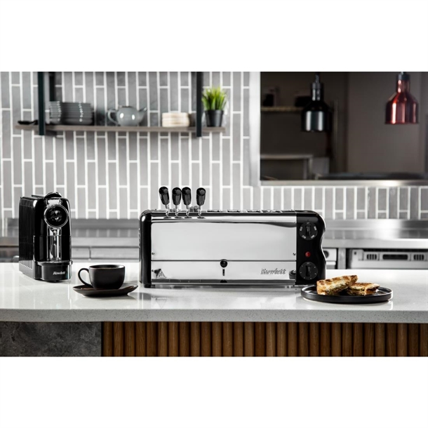 Rowlett Esprit 6 Slot Toaster Jet Black w/2x Additional Elements & Sandwich Cage Rowlett Esprit 6 Slot Toaster Jet Black w/2x Additional Elements & Sandwich Cage