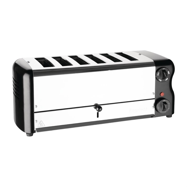 Rowlett Esprit 6 Slot Toaster Jet Black w/2x Additional Elements & Sandwich Cage Rowlett Esprit 6 Slot Toaster Jet Black w/2x Additional Elements & Sandwich Cage