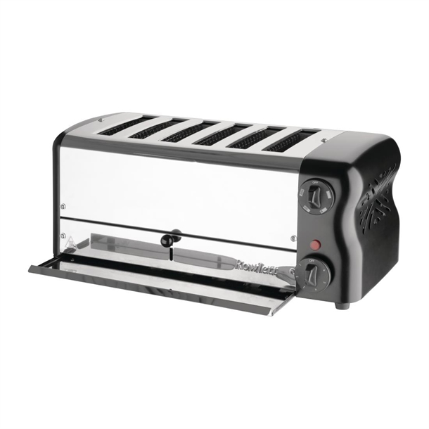 Rowlett Esprit 6 Slot Toaster Jet Black w/2x Additional Elements & Sandwich Cage Rowlett Esprit 6 Slot Toaster Jet Black w/2x Additional Elements & Sandwich Cage