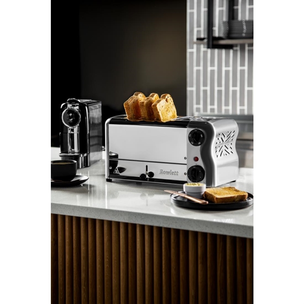 Rowlett Esprit 4 Slot Toaster Chrome w/2x Additional Elements & Sandwich Cage Rowlett Esprit 4 Slot Toaster Chrome w/2x Additional Elements & Sandwich Cage