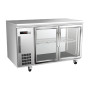 Panasonic Slimline Underbench Pillarless Double Door Refrigeration Unit - 214Ltr