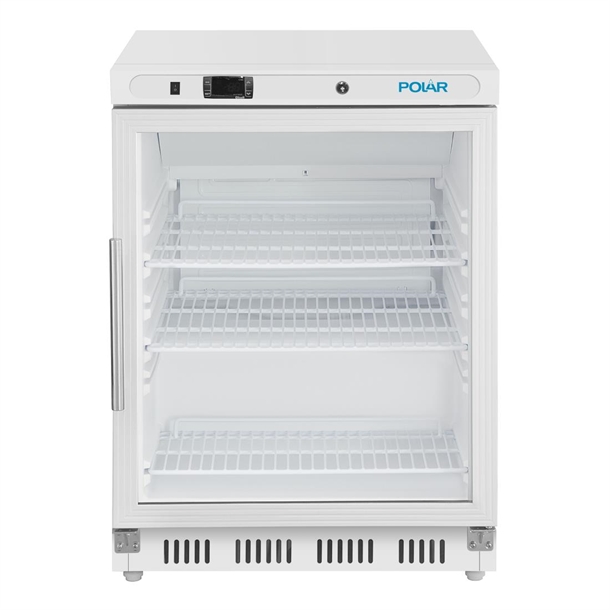 Polar C-Series Under Counter White Display Fridge - 150Ltr