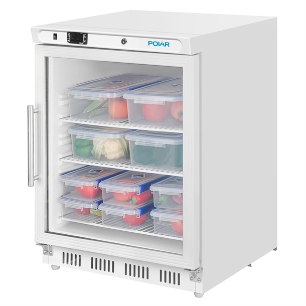 Polar C-Series Under Counter White Display Fridge - 150Ltr