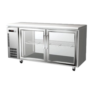 Panasonic Slimline Underbench Pillarless Double Door Refrigeration Unit - 296Ltr