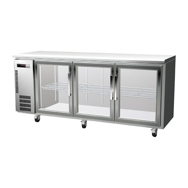 Panasonic Slimline Underbench Pillarless Triple Door Refrigeration Unit - 377Ltr Panasonic Slimline Underbench Pillarless Triple Door Refrigeration Unit - 377Ltr