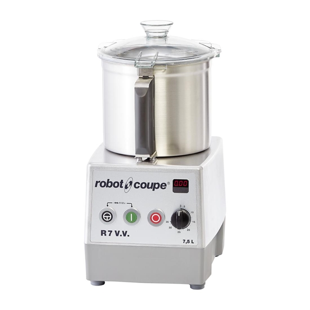 Robot Coupe R 7 V.V. - Cutter Mixer - 7.5L Stainless Bowl-Variable Speed Robot Coupe R 7 V.V. - Cutter Mixer - 7.5L Stainless Bowl-Variable Speed