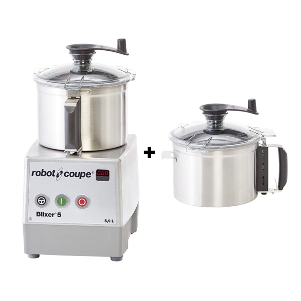 Robot Coupe Blixer 5 - 5.9L Stainless Bowl + Additional Bowl Robot Coupe Blixer 5 - 5.9L Stainless Bowl + Additional Bowl