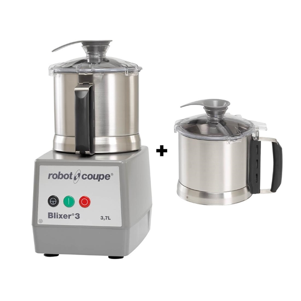 Robot Coupe Blixer 3 - 3.7L Stainless Bowl + Additional Bowl Robot Coupe Blixer 3 - 3.7L Stainless Bowl + Additional Bowl