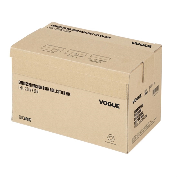 Vogue Vacuum Pack Roll with Cutter Box (Embossed) 200mm width Vogue Vacuum Pack Roll with Cutter Box (Embossed) 200mm width