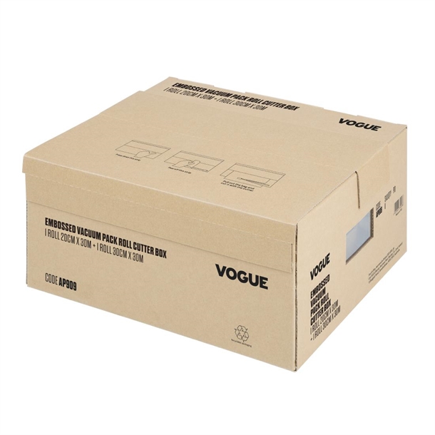 Vogue Vacuum Pack Roll with Cutter Box (Embossed) 200mm & 300mm Twin Pack Vogue Vacuum Pack Roll with Cutter Box (Embossed) 200mm & 300mm Twin Pack