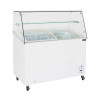 Polar G Series Display Chest Freezer 200Ltr with Glass Surround