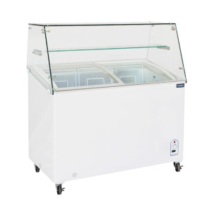Polar G Series Display Chest Freezer 200Ltr with Glass Surround