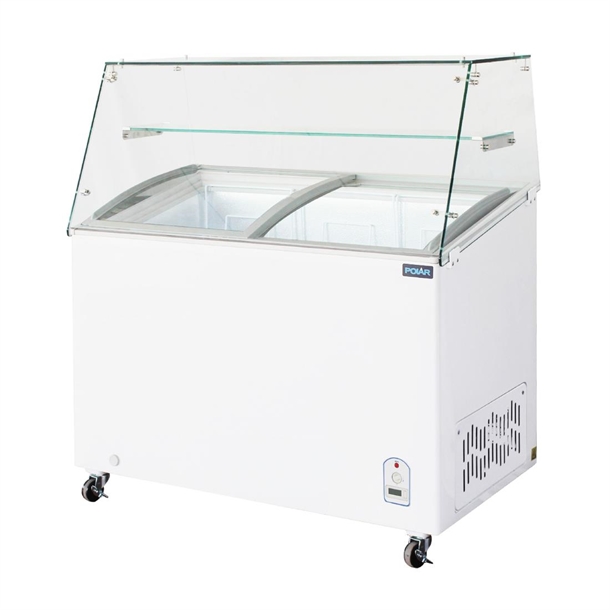 Polar G Series Display Chest Freezer 200Ltr with Glass Surround