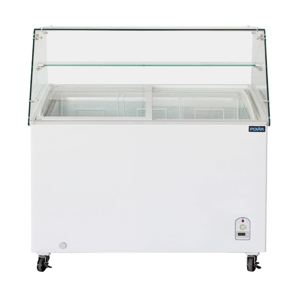 Polar G Series Display Chest Freezer 200Ltr with Glass Surround