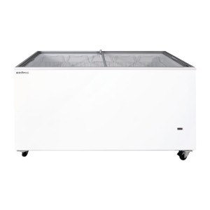 Bromic CF0400FTFG-NR Display Chest Freezer - Flat Glass Top - 401Ltr