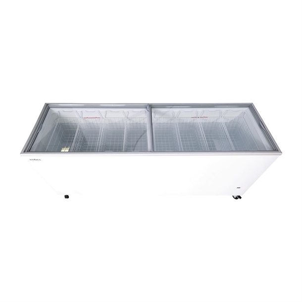 Bromic CF0700FTFG-NR Display Chest Freezer - Flat Glass Top - 670Ltr