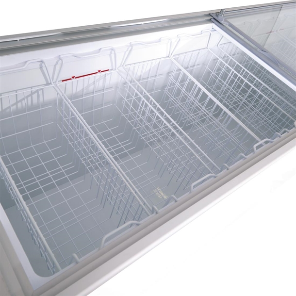 Bromic CF0700FTFG-NR Display Chest Freezer - Flat Glass Top - 670Ltr