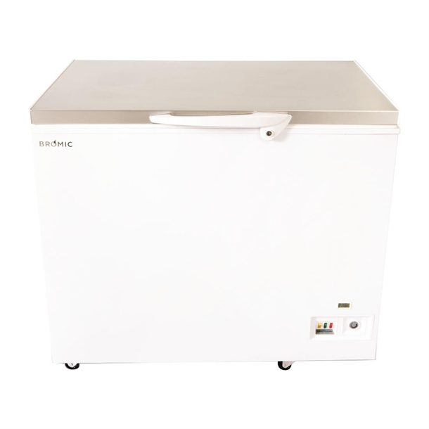 Bromic CF0300FTSS-NR Storage Chest Freezer - Flat Stainless Steel Top - 296Ltr