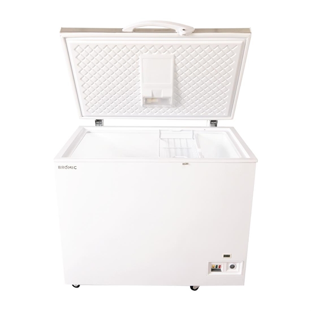 Bromic CF0300FTSS-NR Storage Chest Freezer - Flat Stainless Steel Top - 296Ltr