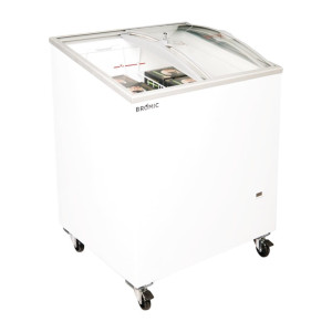 Bromic CF0200ATCG-NR Display Chest Freezer - Curved Glass Top - 176Ltr