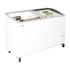 Bromic CF0400ATCG-NR Display Chest Freezer - Curved Glass Top - 352Ltr