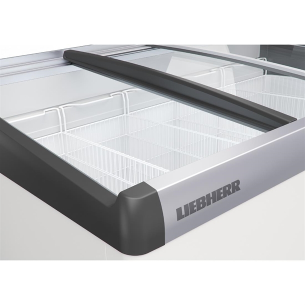 Liebherr Curved Glass Lid Chest Freezer with 5 Baskets 354Ltr