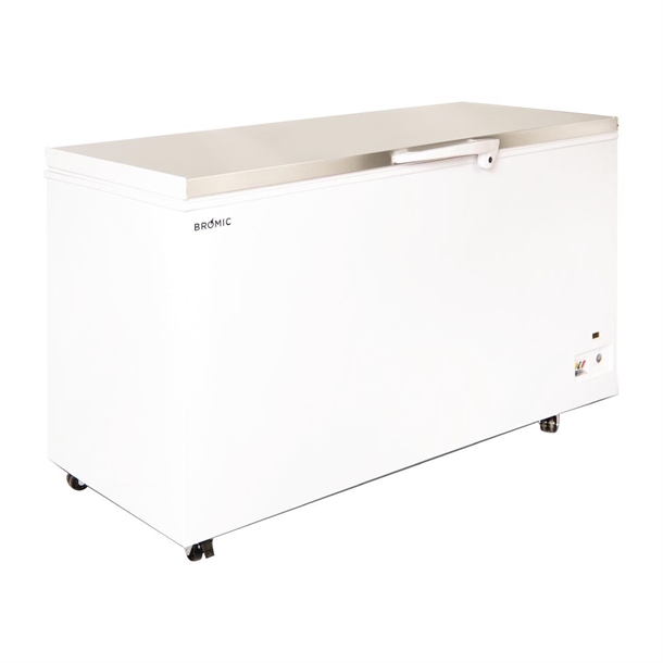 Bromic CF0500FTSS-NR Storage Chest Freezer - Flat Stainless Steel Top - 492Ltr
