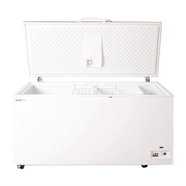 Bromic CF0500FTSS-NR Storage Chest Freezer - Flat Stainless Steel Top - 492Ltr