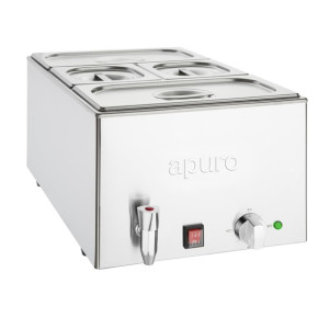 Apuro Bain Marie with Tap and Pans