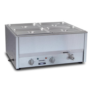 Roband Counter Top Bain-Marie c/w 4 x 1/2 size 100mm pan & Lid (B2B)