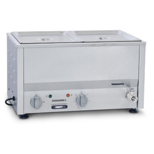 Roband Counter Top Bain-Marie c/w 2 x 1/2 size 100mm pan & Lid (B2B)