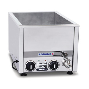 Roband Counter Top Bain-Marie takes 2 x 1/2 size pan Narrow Thermostat Cont(B2B)