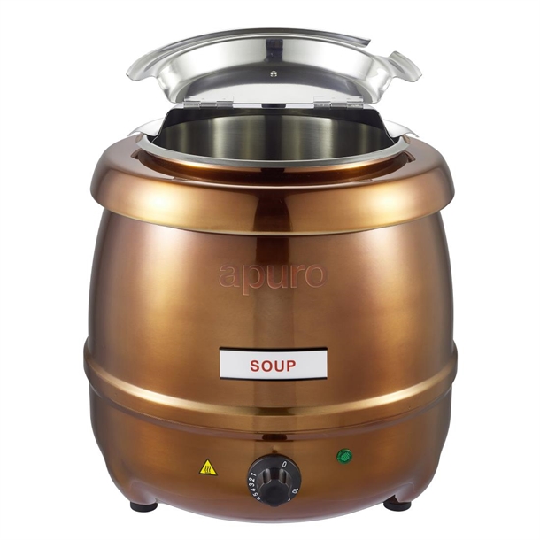 Apuro Soup Kettle Copper Finish Apuro Soup Kettle Copper Finish