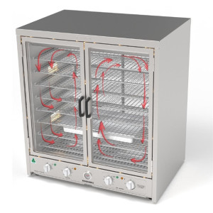 Roband Heat 'n' Hold with Hinged Door on Control Side and Sliding Door on Display Side