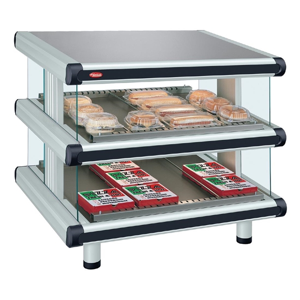 Hatco Glo-Ray Designer Series Heated Display Warmer Duel Shelf