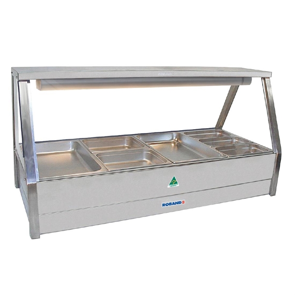 Roband Hot Food Display Bar E24RD fits - 8x1/2 65mm or 4x1/1 65mm Pans Roband Hot Food Display Bar E24RD fits - 8x1/2 65mm or 4x1/1 65mm Pans