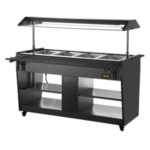 Apuro Heated Buffet Bar Black